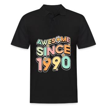 Fantastique depuis 1990 Thème floral - Polo Homme - noir - Devant - Kai (181cm)