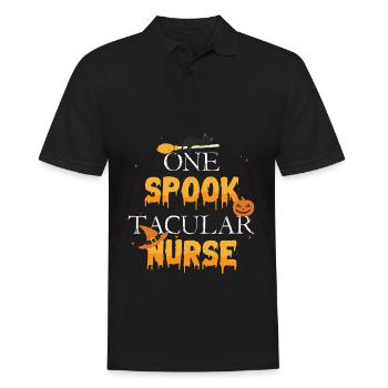 Ein Spook Tacular Schwester Spooky Halloween - Männer Poloshirt - Schwarz - Vorne - Kai (181cm)