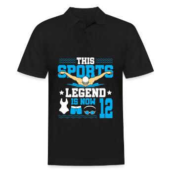 Cette légende du sport a maintenant 12 ans et nage - Polo Homme - noir - Devant - Kai (181cm)