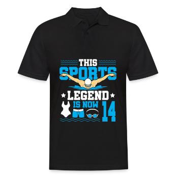 Cette légende du sport a maintenant 14 ans et nage - Polo Homme - noir - Devant - Kai (181cm)