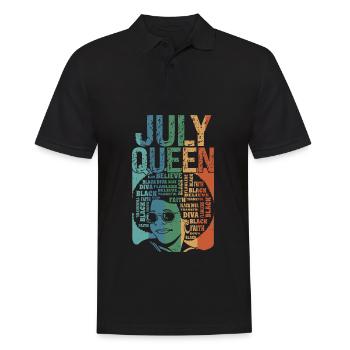 Juillet Le mois de naissance de la Reine célèbre le - Polo Homme - noir - Devant - Kai (181cm)