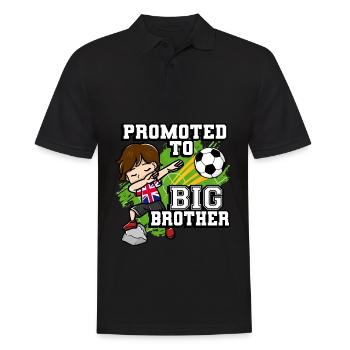 Promu au big brother soccer player United - Polo Homme - noir - Devant - Kai (181cm)