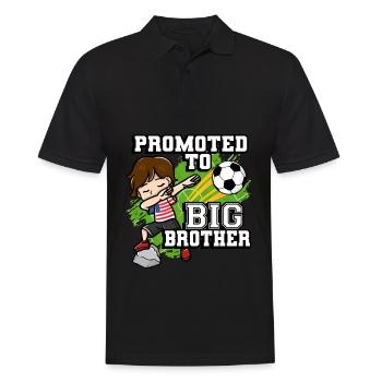 Befördert Zum Big Brother Fußballspieler American - Männer Poloshirt - Schwarz - Vorne - Kai (181cm)