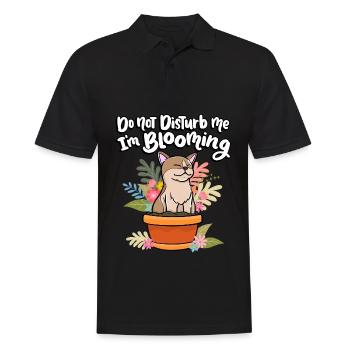 Dérange-moi pas je fleuris drôle de plante - Polo Homme - noir - Devant - Kai (181cm)