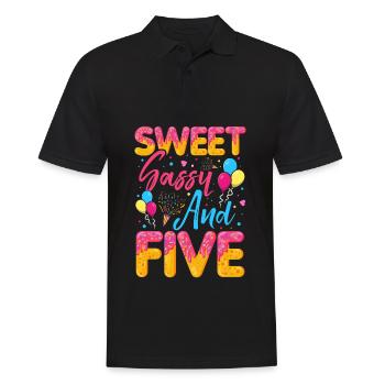 Sweet Sassy And Five Sprinkles Délicieux Beignet - Polo Homme - noir - Devant - Kai (181cm)