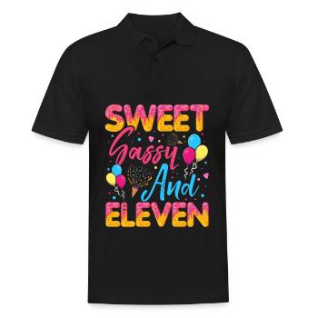 Sweet Sassy And Eleven Sprinkles Delicious - Männer Poloshirt - Schwarz - Vorne - Kai (181cm)