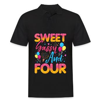 Sweet Sassy et quatre saupoudrages délicieux beignet - Polo Homme - noir - Devant - Kai (181cm)