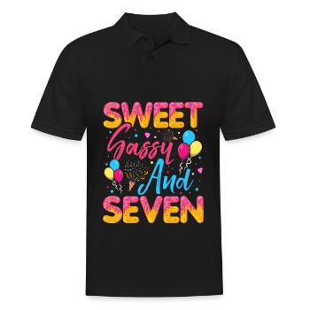 Sweet Sassy Et Sept Saupoudrés Délicieux - Polo Homme - noir - Devant - Kai (181cm)