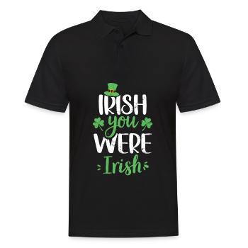 Vous étiez irlandais Shamrock vert irlandais - Polo Homme - noir - Devant - Kai (181cm)