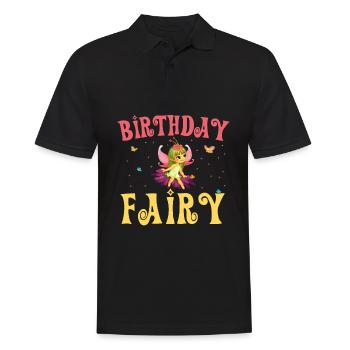 Anniversaire Amoureux des contes de fées Conte de fées Fantaisie de fées - Polo Homme - noir - Devant - Kai (181cm)