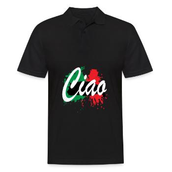 Italy Rome Europe - Men's Polo Shirt - black - Front - Kai (181cm)