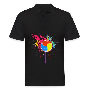 Volley-ball Sport Passe-temps Beachvolleyball Party Plage - Polo Homme - noir - Devant - Kai (181cm)