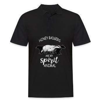 Miel Blaireau de miel Blaireau Forêt Sauvage - Polo Homme - noir - Devant - Kai (181cm)