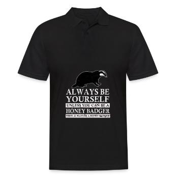 Miel Blaireau de miel Blaireau Forêt Sauvage - Polo Homme - noir - Devant - Kai (181cm)