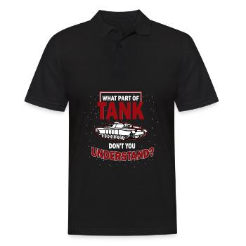 Tanks soldiers fight heroes gift - Men's Polo Shirt - black - Front - Kai (181cm)