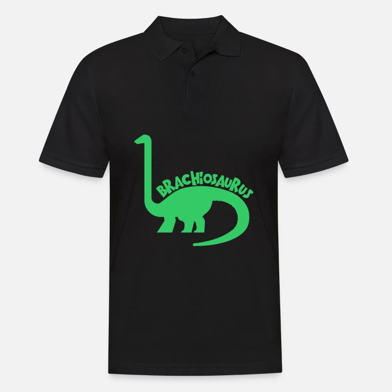 Dino Dinosaurier Tier Geschenk - Männer Poloshirt - Schwarz