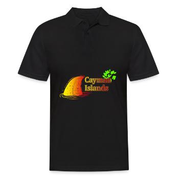 Îles Caïmans Pays Voyage Cadeau - Polo Homme - noir - Devant - Kai (181cm)