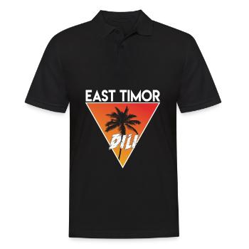 Timor oriental avec capitale - Polo Homme - noir - Devant - Kai (181cm)