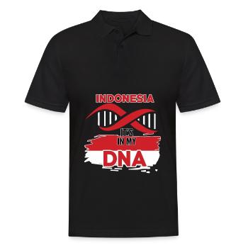Indonesia is in my DNA - Men's Polo Shirt - black - Front - Kai (181cm)