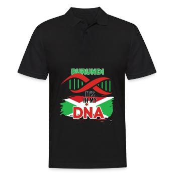 Burundi is in my DNA - Men's Polo Shirt - black - Front - Kai (181cm)