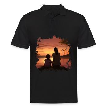 Mère - Polo Homme - noir - Devant - Kai (181cm)