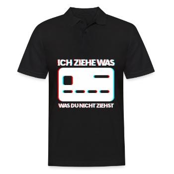 Ich Ziehe Was Was Du Nicht Ziehst Kredit Karte Ges - Männer Poloshirt - Schwarz - Vorne - Kai (181cm)