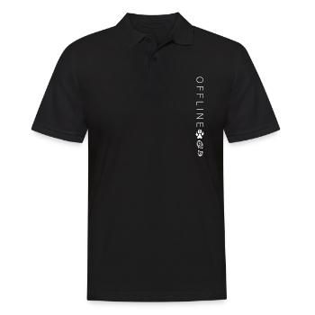 OFFLINE Dog Walk Motif - Polo Homme - noir - Devant - Kai (181cm)