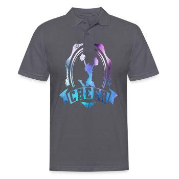 Cheerleader - Men's Polo Shirt - charcoal grey - Front - Nico (186cm)