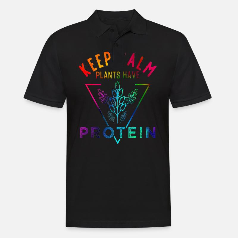Vegan - Männer Poloshirt - Schwarz