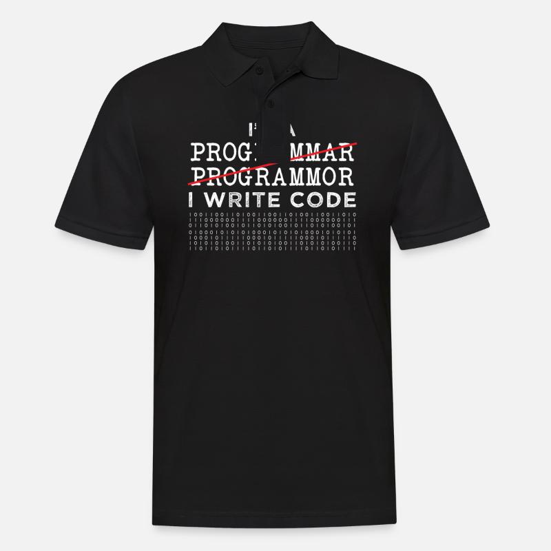 Programmierer - Männer Poloshirt - Schwarz