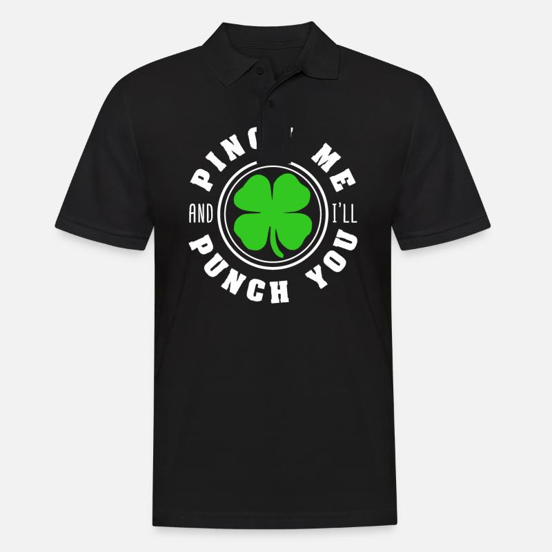 St Patricks Day - Männer Poloshirt - Schwarz