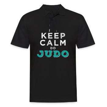 Judo - Männer Poloshirt - Schwarz - Vorne - Kai (181cm)