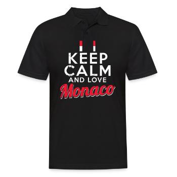 Monaco - Männer Poloshirt - Schwarz - Vorne - Kai (181cm)