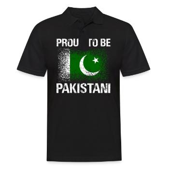 Pakistan - Männer Poloshirt - Schwarz - Vorne - Kai (181cm)