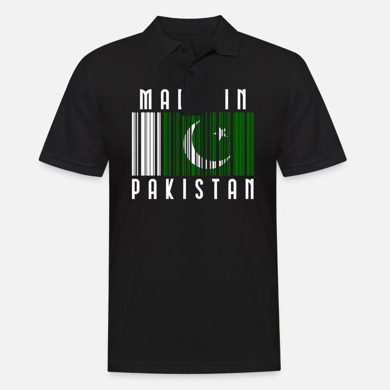 Pakistan - Männer Poloshirt - Schwarz