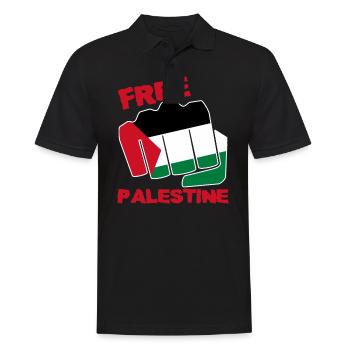 Palestine - Men's Polo Shirt - black - Front - Kai (181cm)