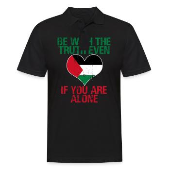 Palestine - Men's Polo Shirt - black - Front - Kai (181cm)