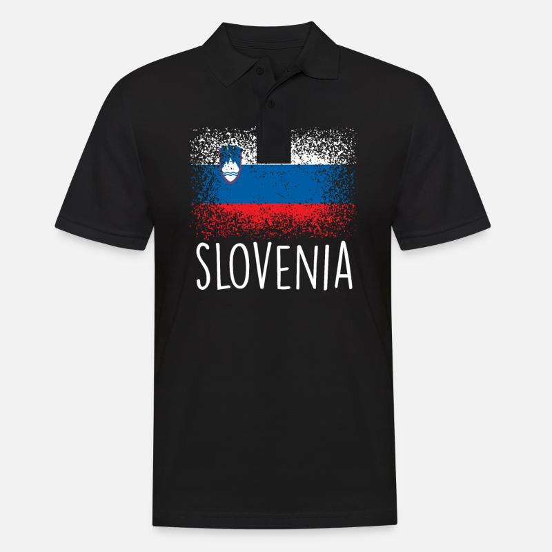 Slowenien - Männer Poloshirt - Schwarz