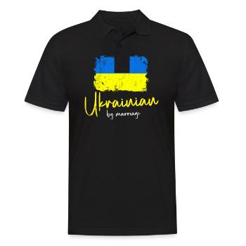 Ukraine - Men's Polo Shirt - black - Front - Kai (181cm)