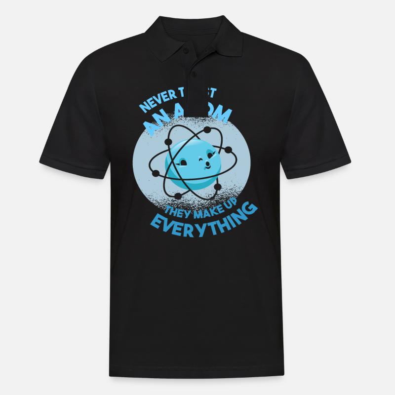 Atom science - Men's Polo Shirt - black