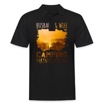 Camping Couple - Polo Homme - noir - Devant - Kai (181cm)
