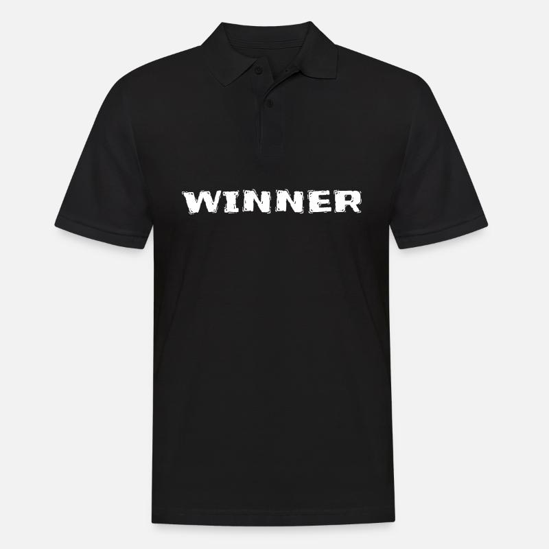 Gewinner - Männer Poloshirt - Schwarz