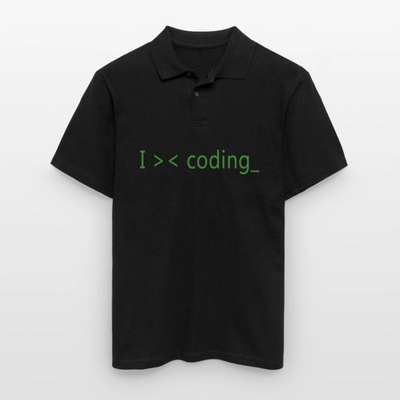Ich liebe es, Programmierer zu programmieren Männer Poloshirt