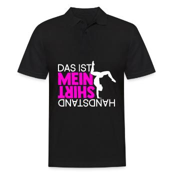Turnen Turntrainer Gymnsatik Sportverein Sport Han - Männer Poloshirt - Schwarz - Vorne - Kai (181cm)