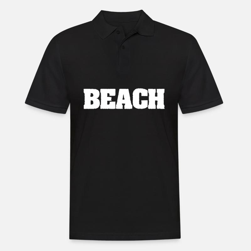 Beach - Männer Poloshirt - Schwarz