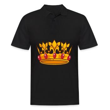 Krone - Männer Poloshirt - Schwarz - Vorne - Kai (181cm)