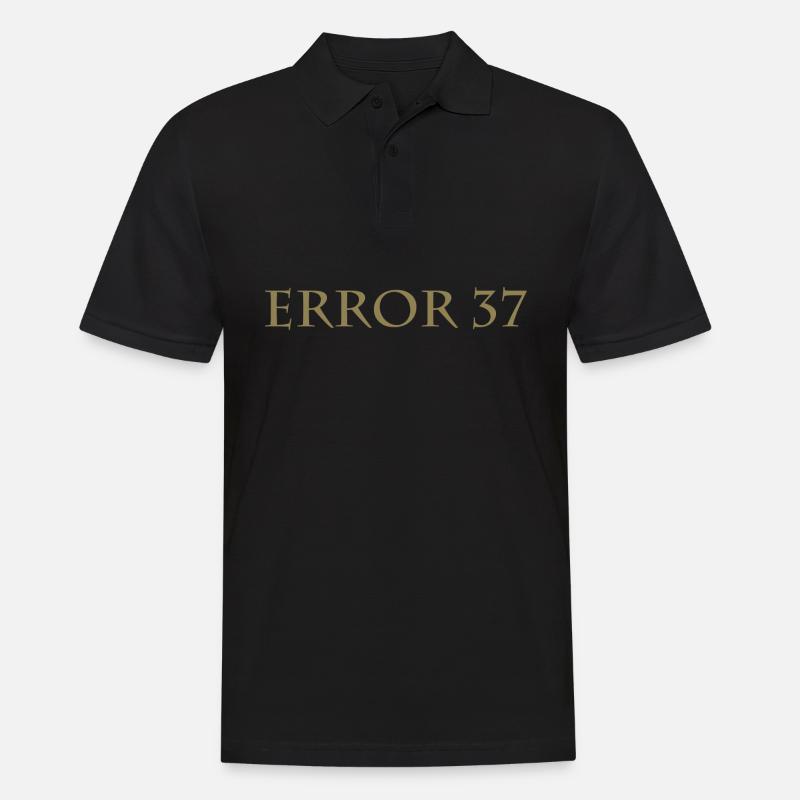 Error 37 - Männer Poloshirt - Schwarz