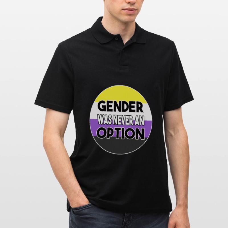 Non-binary nonbinary gender nonbinary saying Men's Polo Shirt