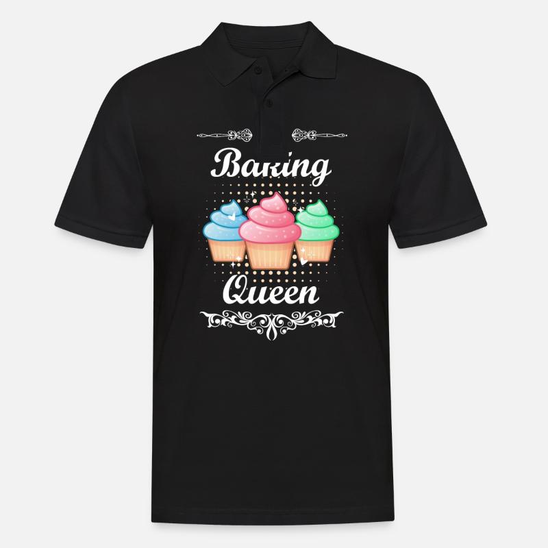 Bäcker Backen - Männer Poloshirt - Schwarz