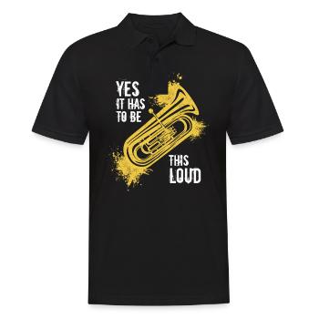 Tuba Tubist - Männer Poloshirt - Schwarz - Vorne - Kai (181cm)